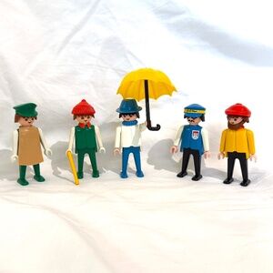VNTG Playmobil Figures c.1974 with Accessories